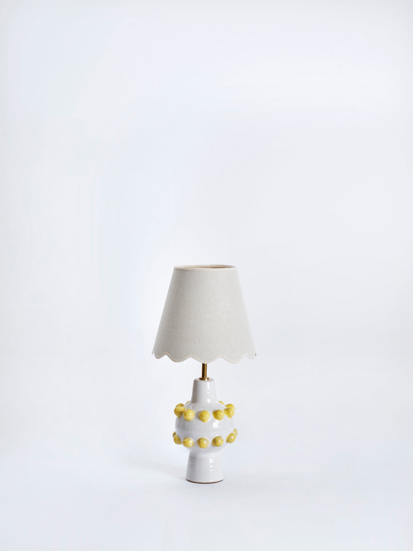 Petit Scallop en lin beige