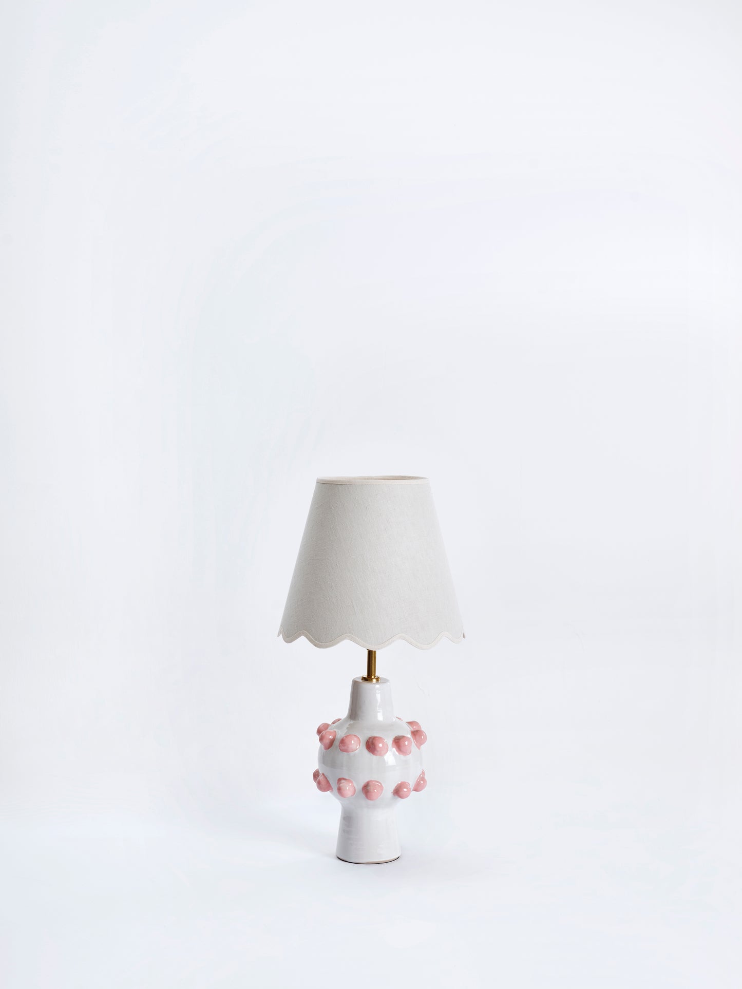 Petit Scallop en lin beige