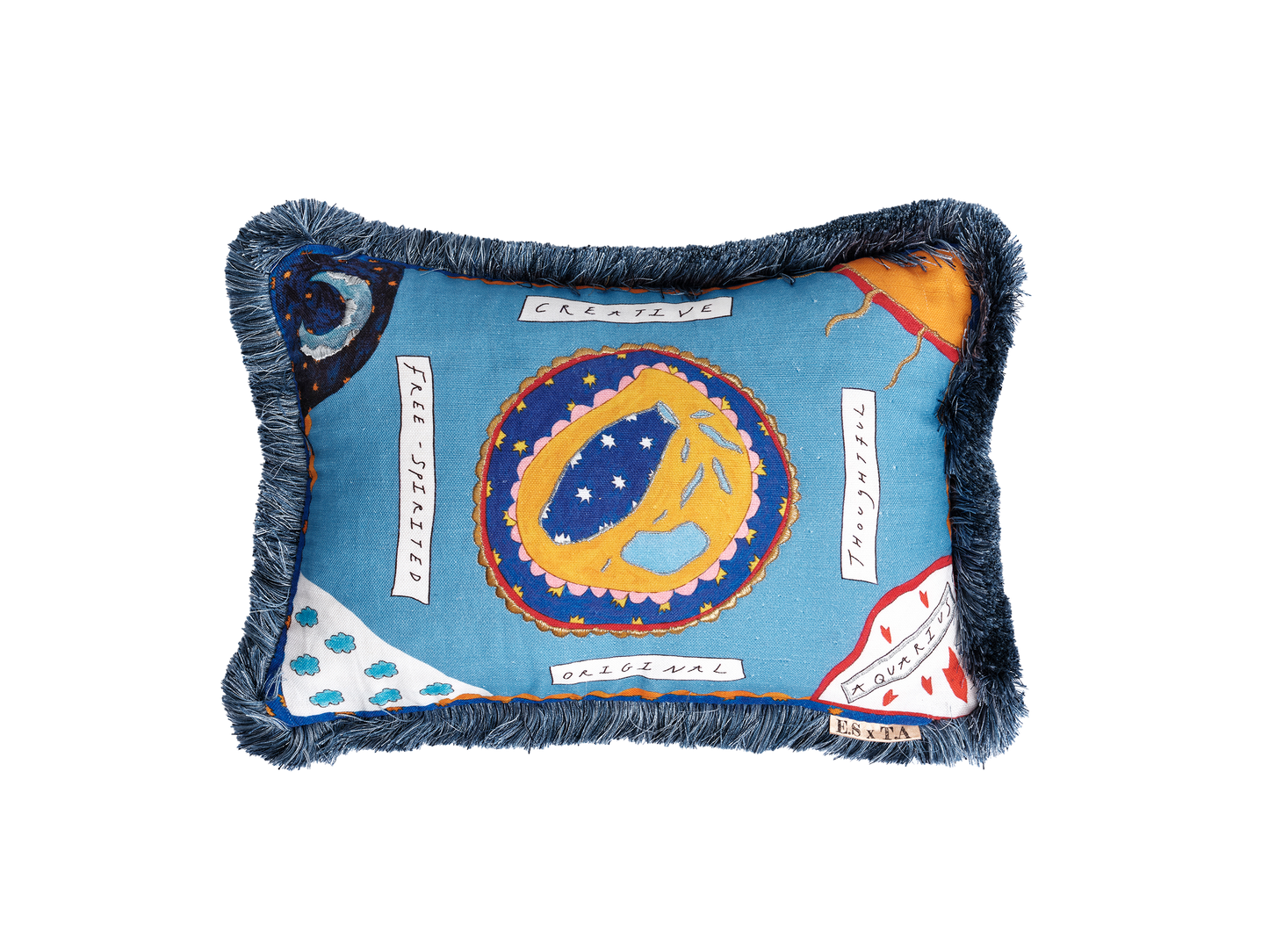 Aquarius Zodiac Cushion Collection - Emma Stevenson x Tatiana Alida