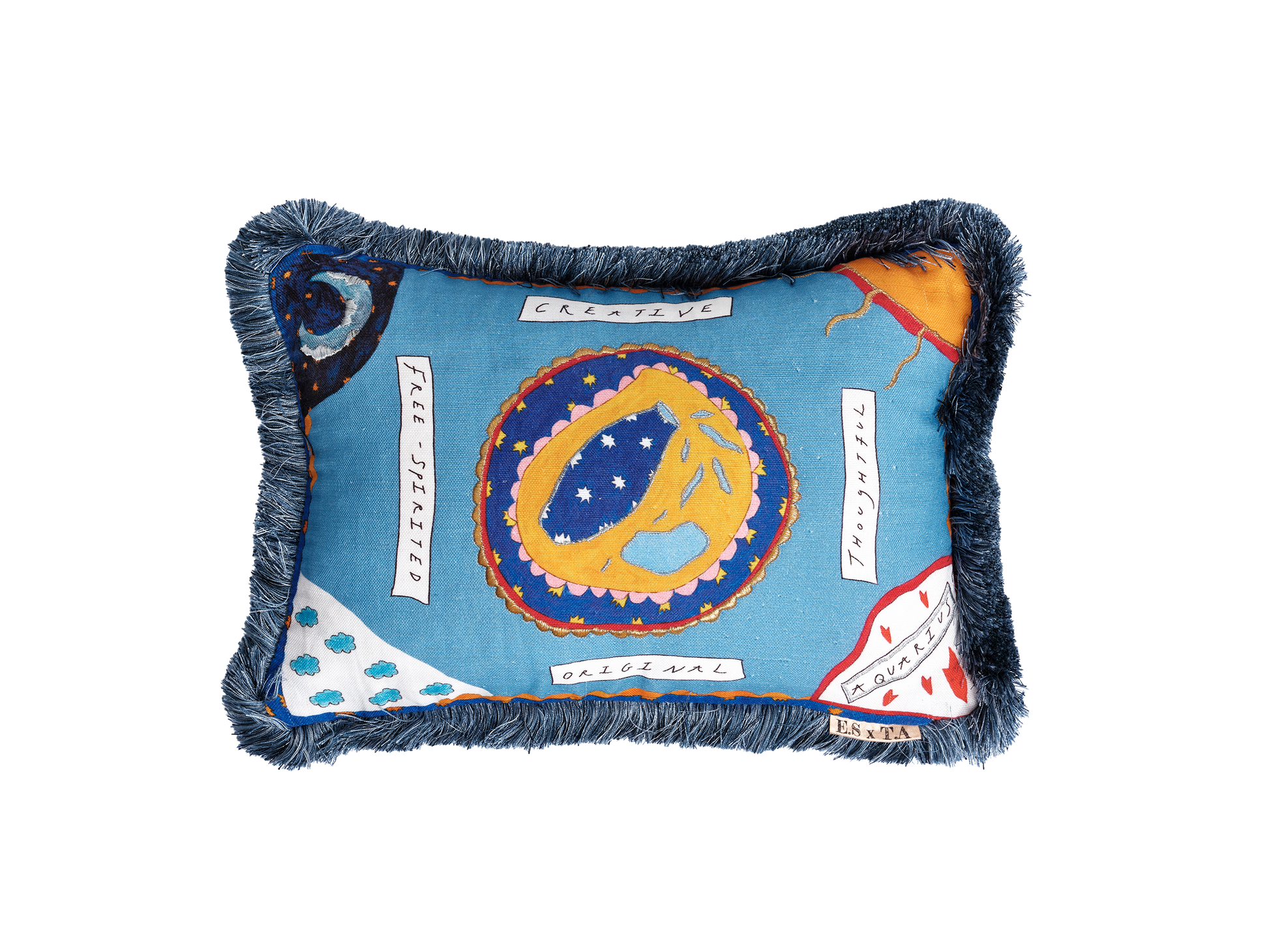 Aquarius Zodiac Cushion Collection - Emma Stevenson x Tatiana Alida