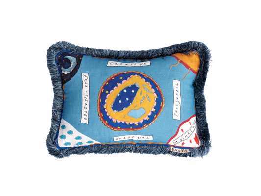 Aquarius Zodiac Cushion Collection - Emma Stevenson x Tatiana Alida