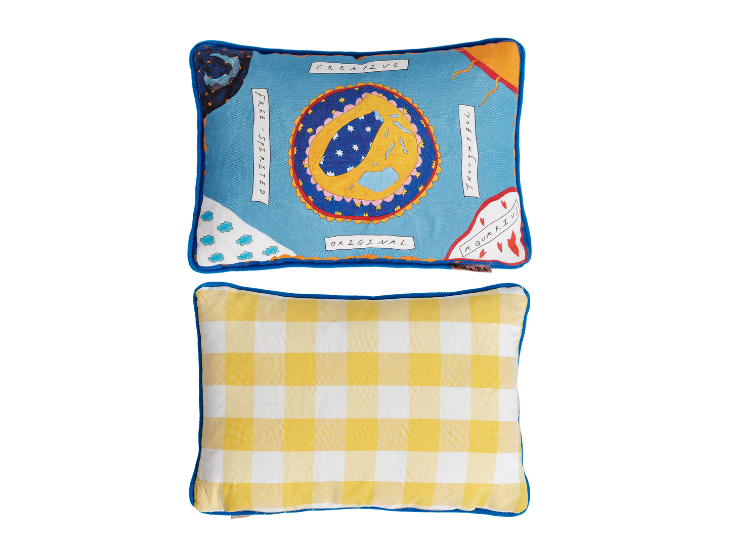 Aquarius Zodiac Cushion Collection - Emma Stevenson x Tatiana Alida