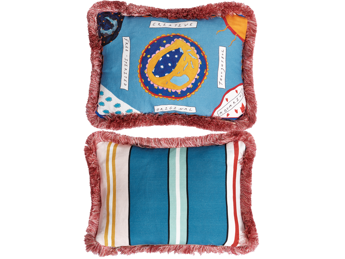 Aquarius Zodiac Cushion Collection - Emma Stevenson x Tatiana Alida
