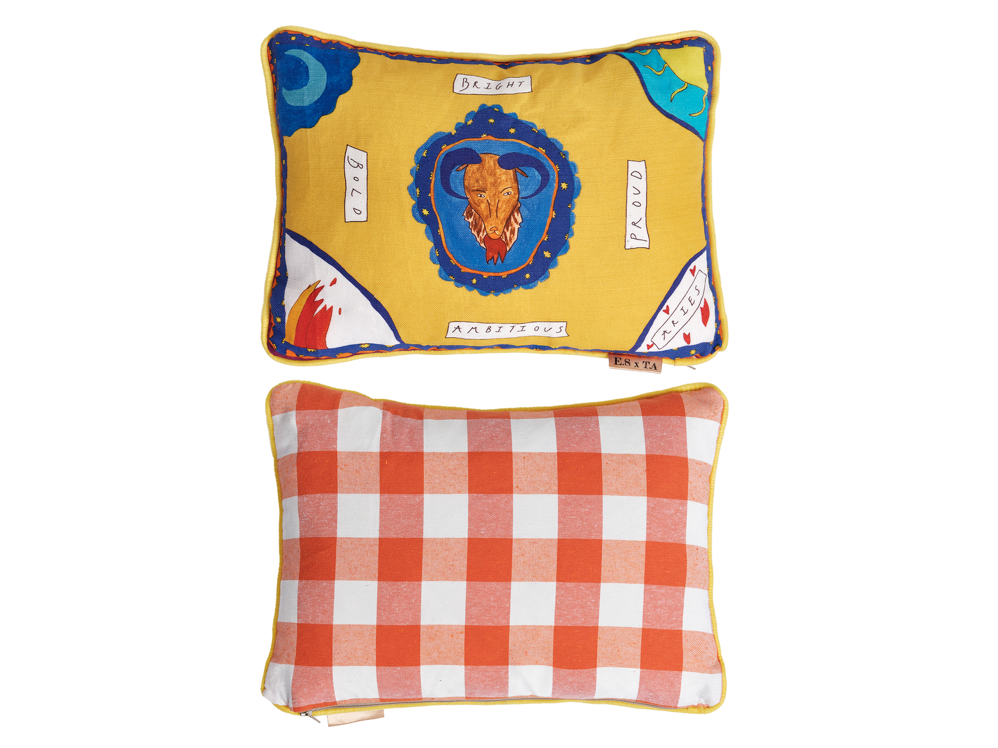 Aries Zodiac Cushion Collection - Emma Stevenson x Tatiana Alida