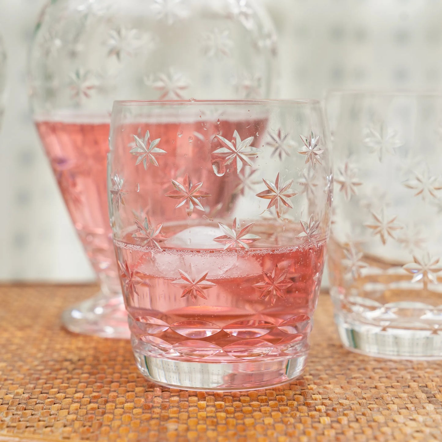 Eight Pieces Antique Glasses and Jug Set