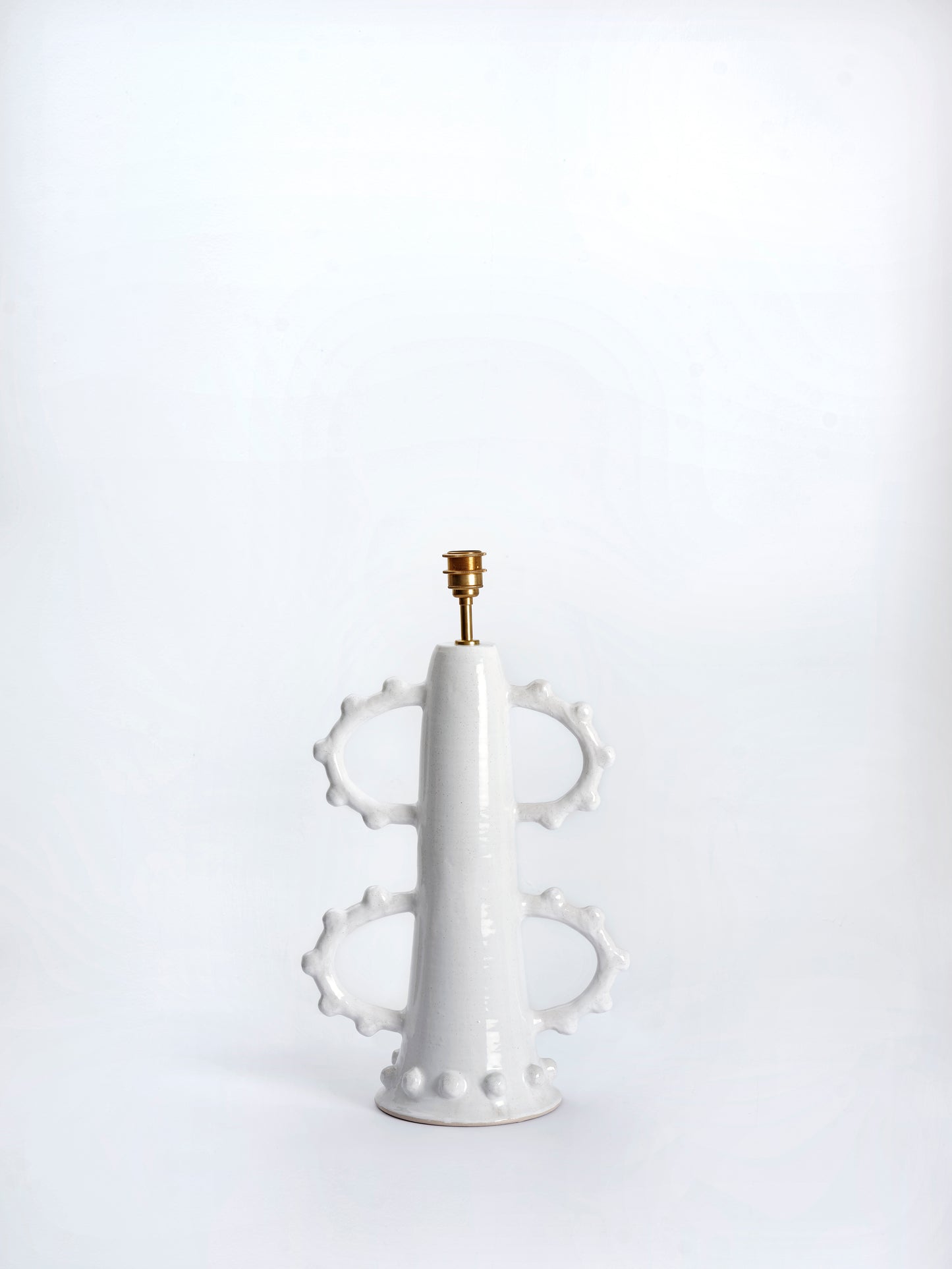 Studio B Lamp Base Design A All White. ES x Kinkatou