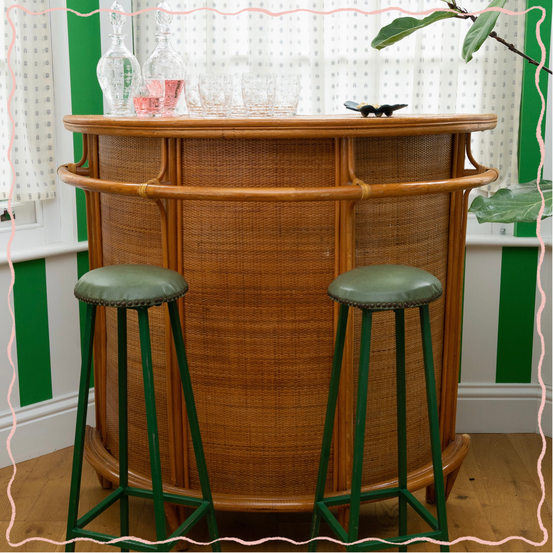 Vintage Bamboo Bar Counter Emma Stevenson Shop